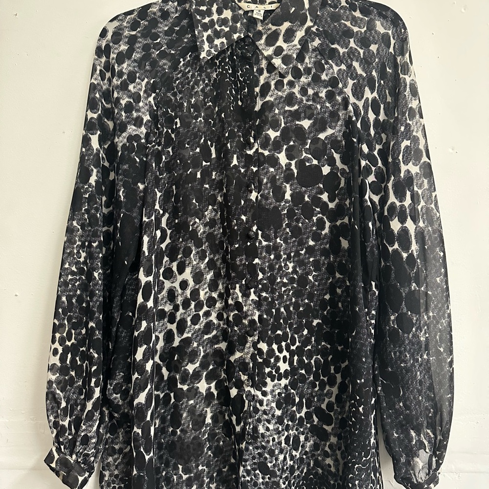 Cabi Black and White Women's Top